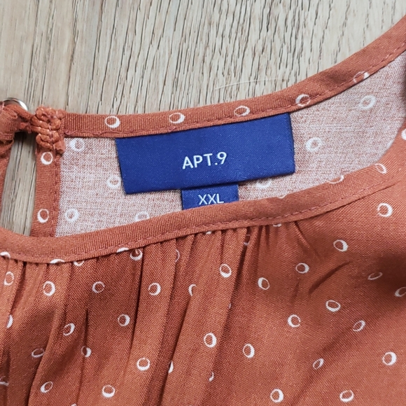 NWT Burnt Orange Fall Midi High-Low Dress XXL - Picture 6 of 7